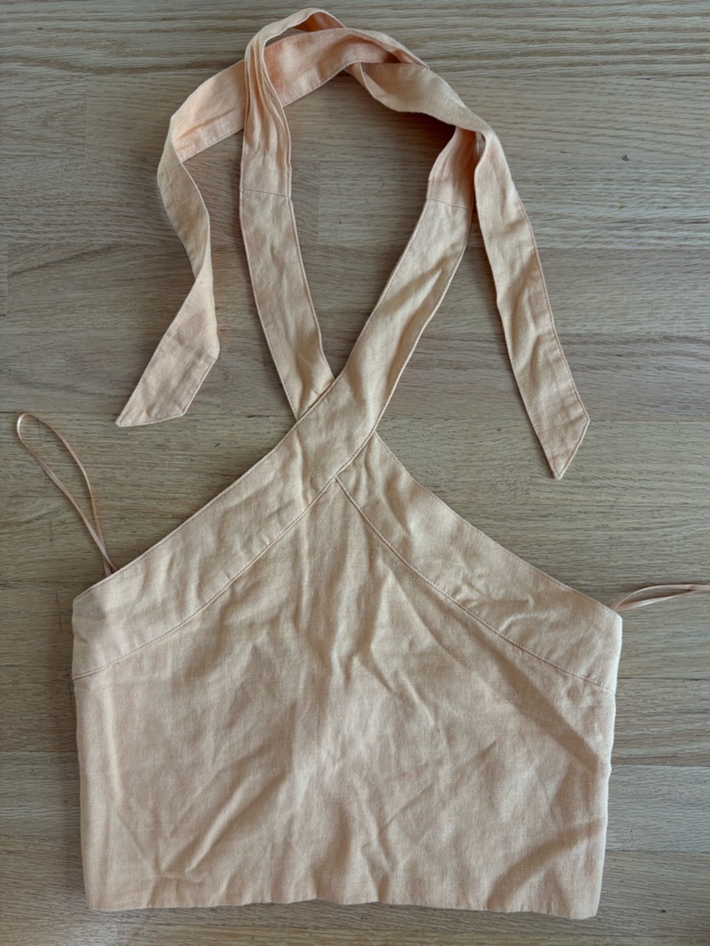 Abercrombie & Fitch Peach Smocked Halter Top